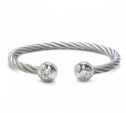 The therapeutic pawer of magnets - 1280 bracciale semi rigido con diamanti